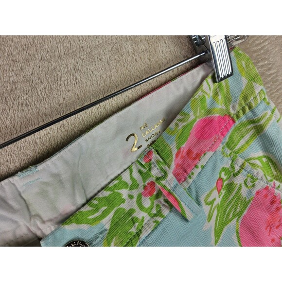 Lilly Pulitzer Women's The Callahan Shorts Floral Fruit Size 2 - Picture 2 of 3